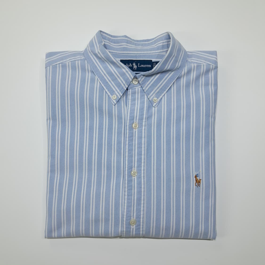 CN992 XL 폴로 랄프로렌 블루 스트라이프 긴팔 셔츠 남방 상품이미지8