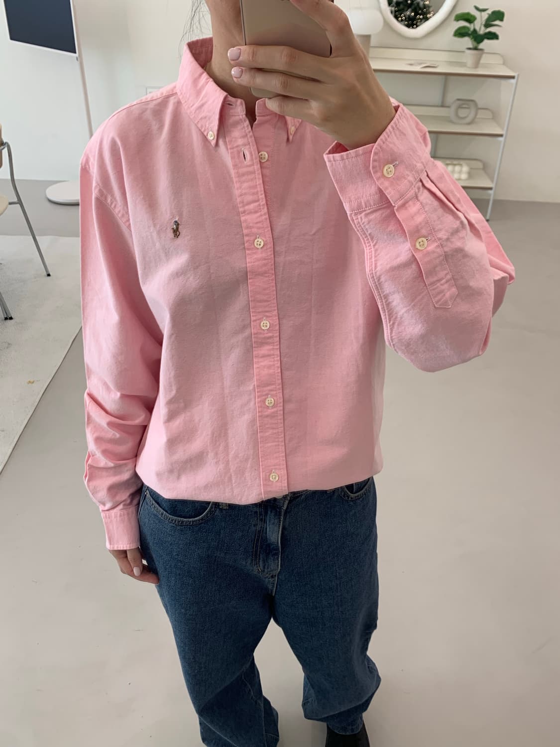 폴로 랄프로렌 보이즈 옥스포드 셔츠 XL(20) 상품이미지5