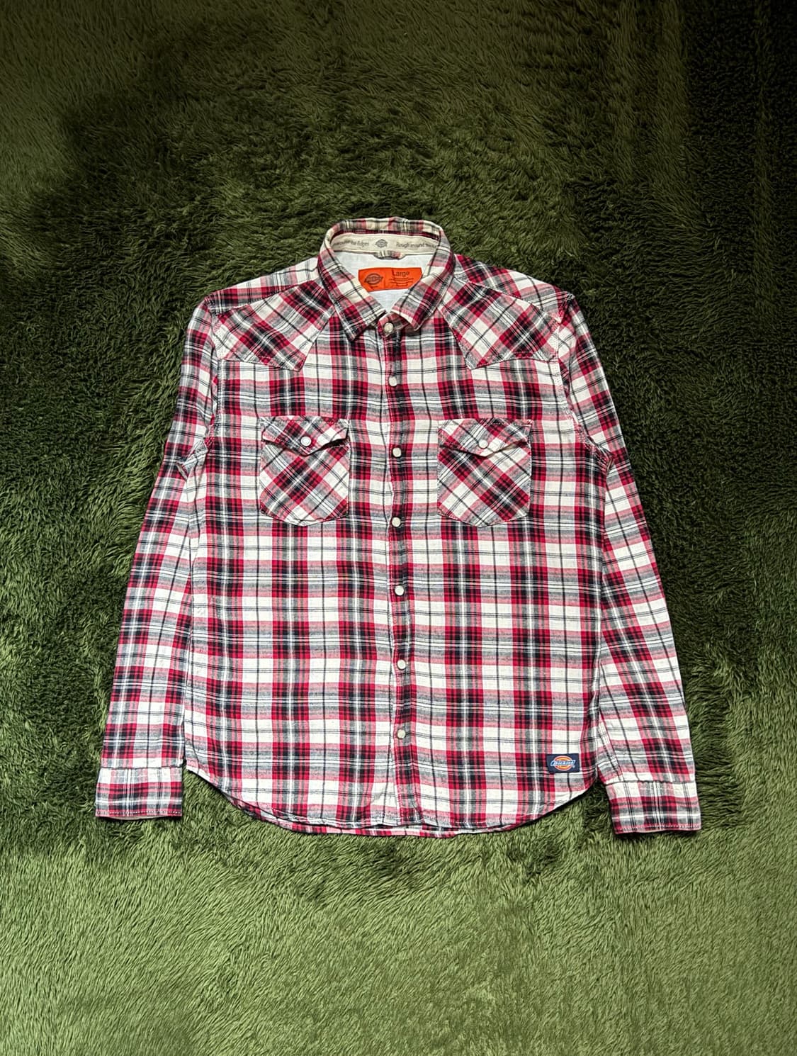 [L] Dickies 디키즈 펄 스냅 웨스턴 체크 셔츠 상품이미지1