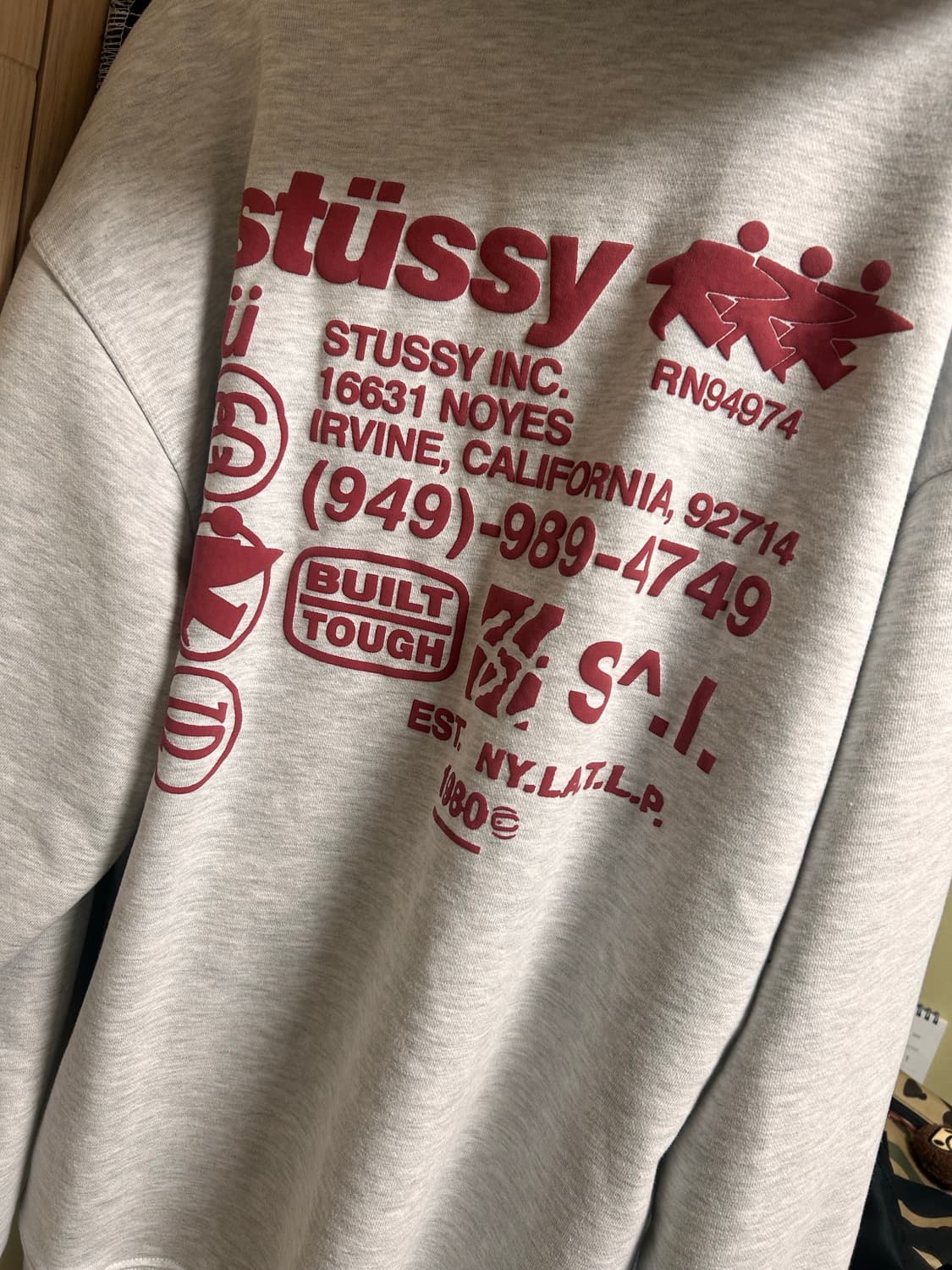 스투시 dna 후드집업 애쉬헤더 XL 급처 상품이미지3