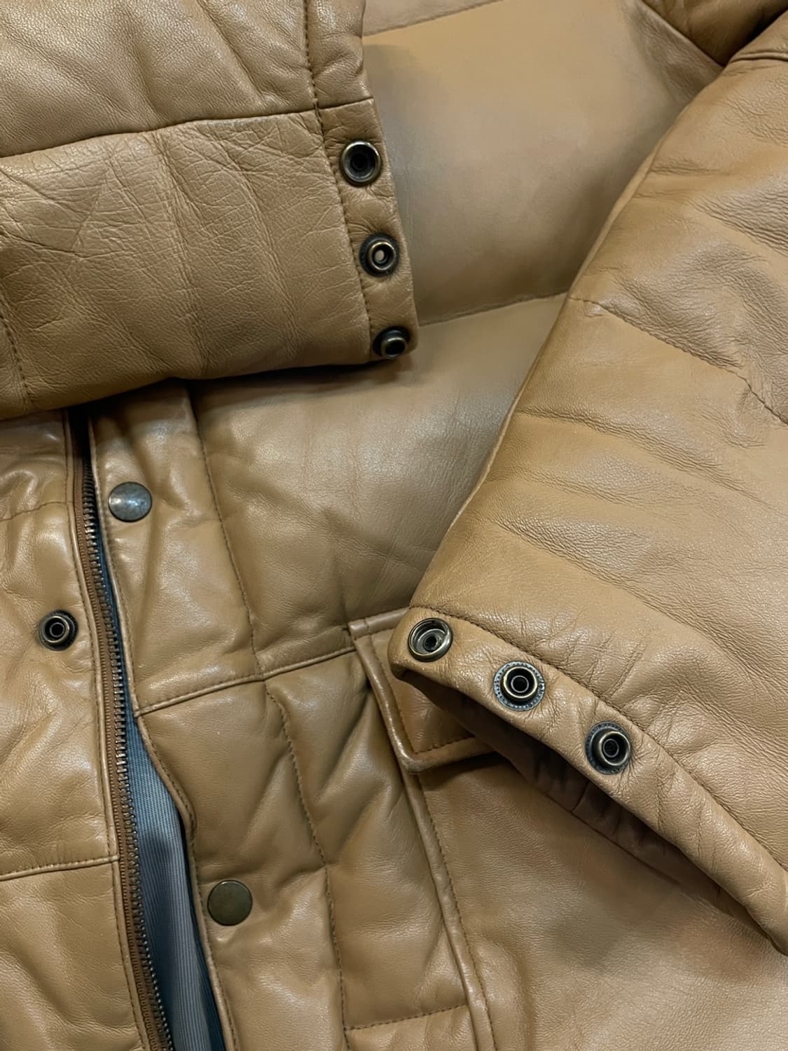 빈티지 가죽 패딩  상품이미지8