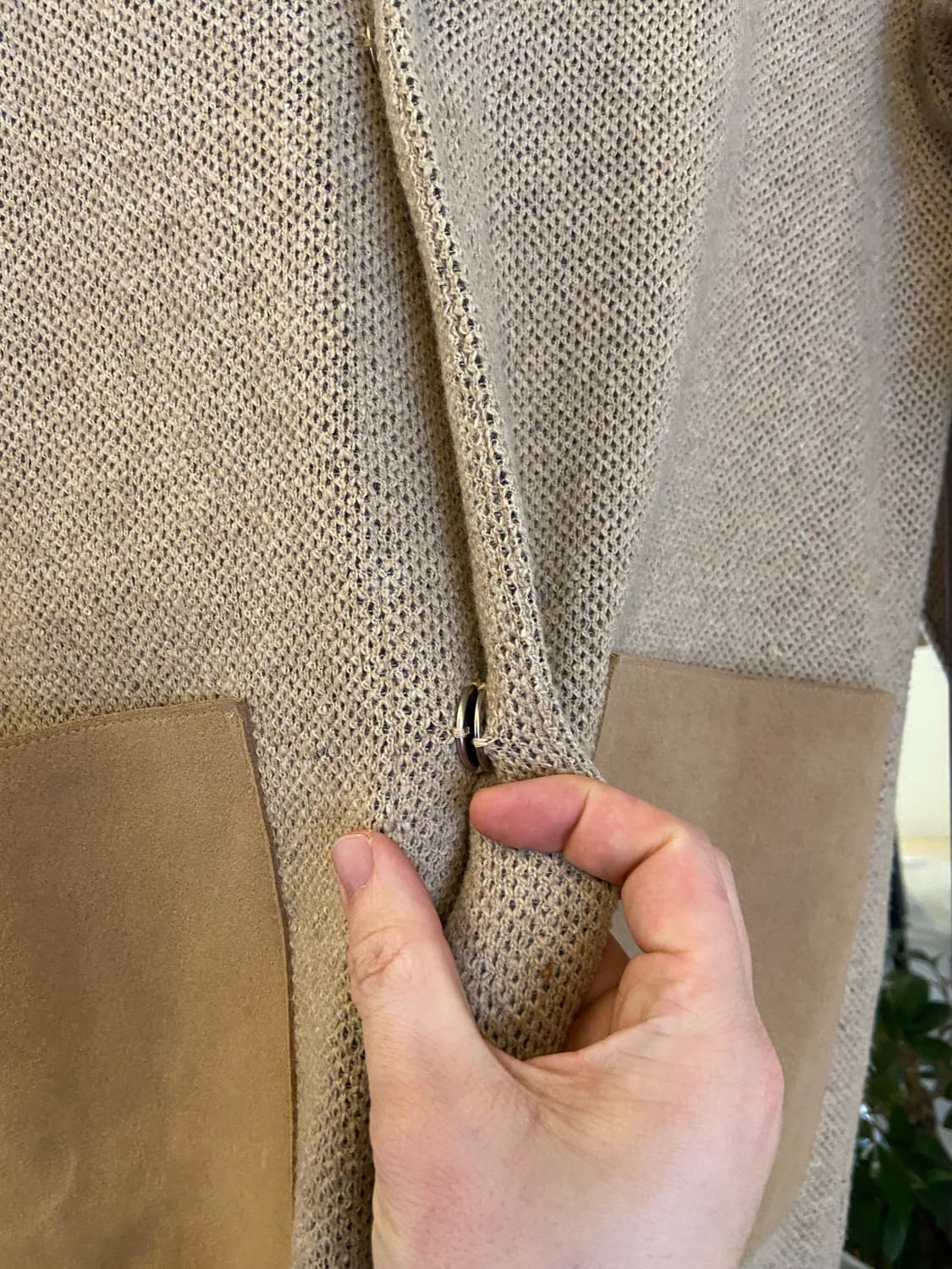 커스텀멜로우 베이지 니트 롱가디건 상품이미지6