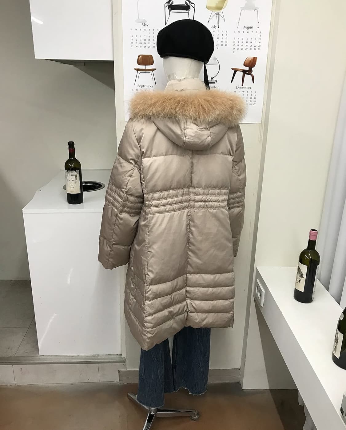 발망 은장 로고 후드 롱패딩 상품이미지10