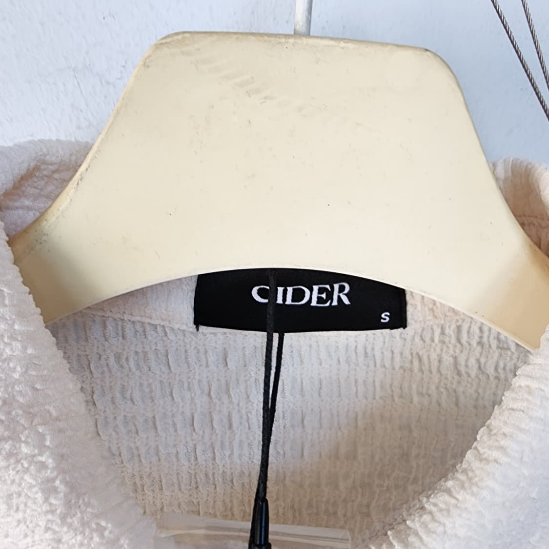 CIDER 크롭 블라우스 아이보리 상품이미지6