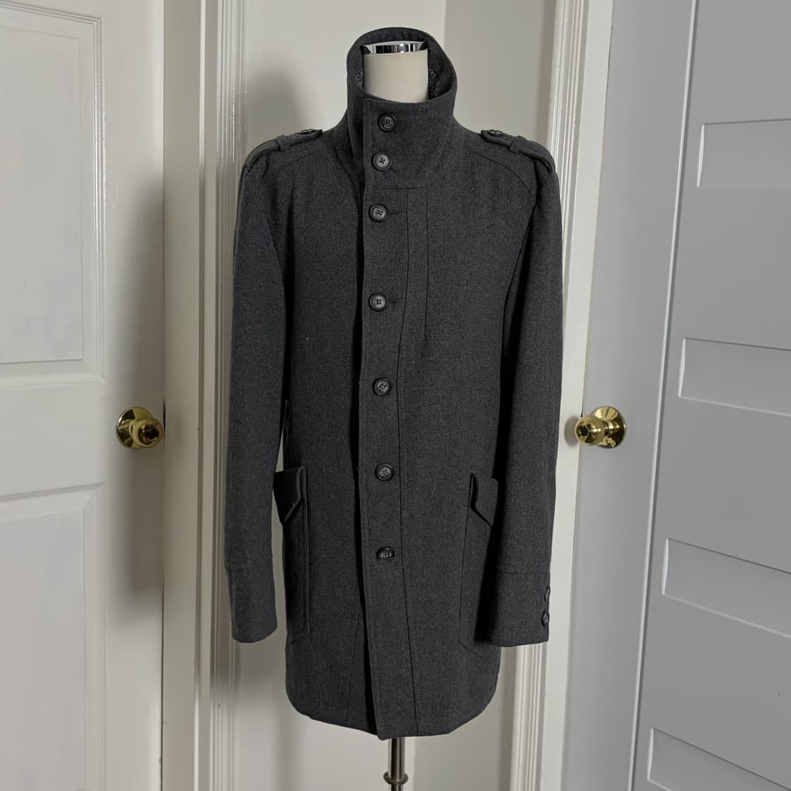 Vino 하이넥코트 차콜 상품이미지3