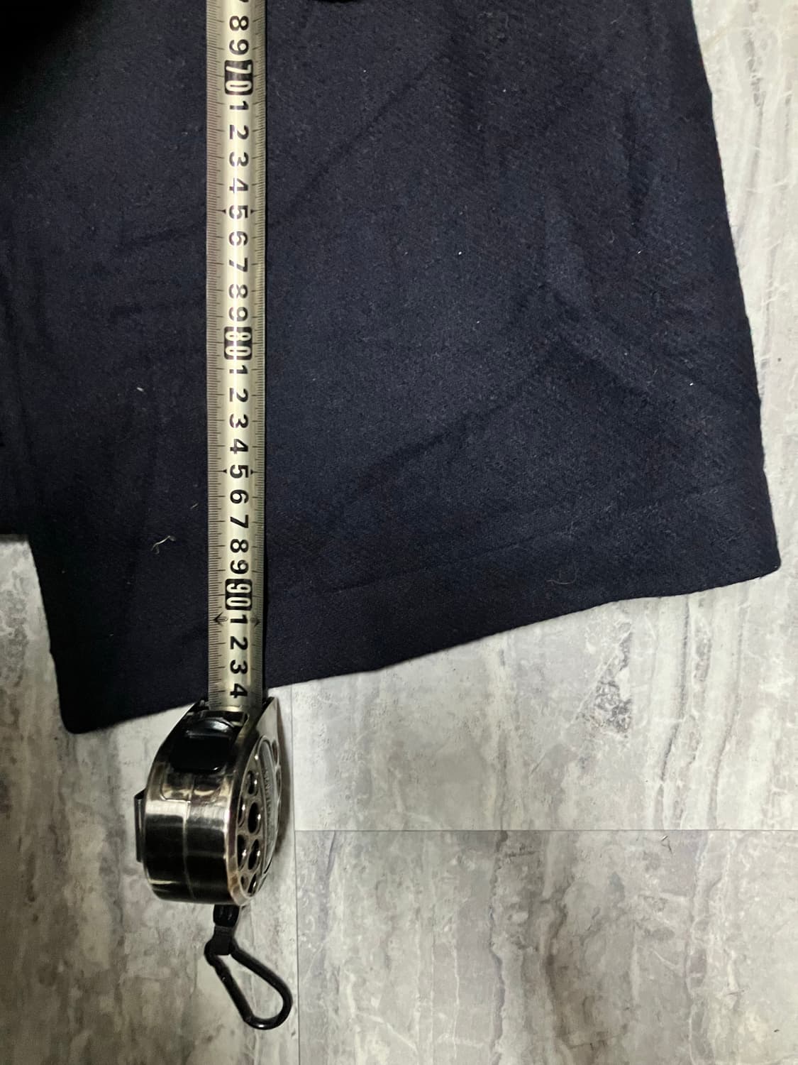 일본빈티지 올드스쿨아메카지 혁오풍 더플후디코트 네이비 상품이미지4