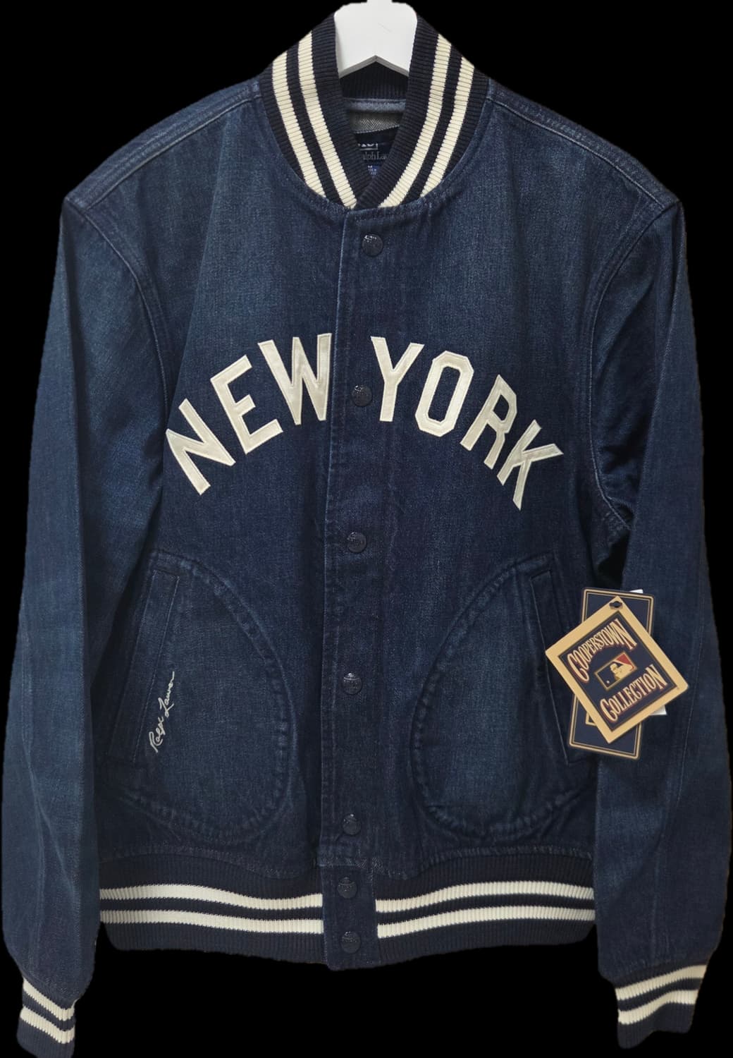 [새상품]폴로 랄프로렌 양키스 데님 바시티 자켓 상품이미지1