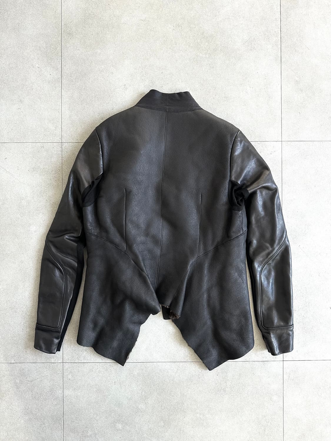 릭오웬스 09fw 램스킨 하이넥 시어링 무스탕 상품이미지4