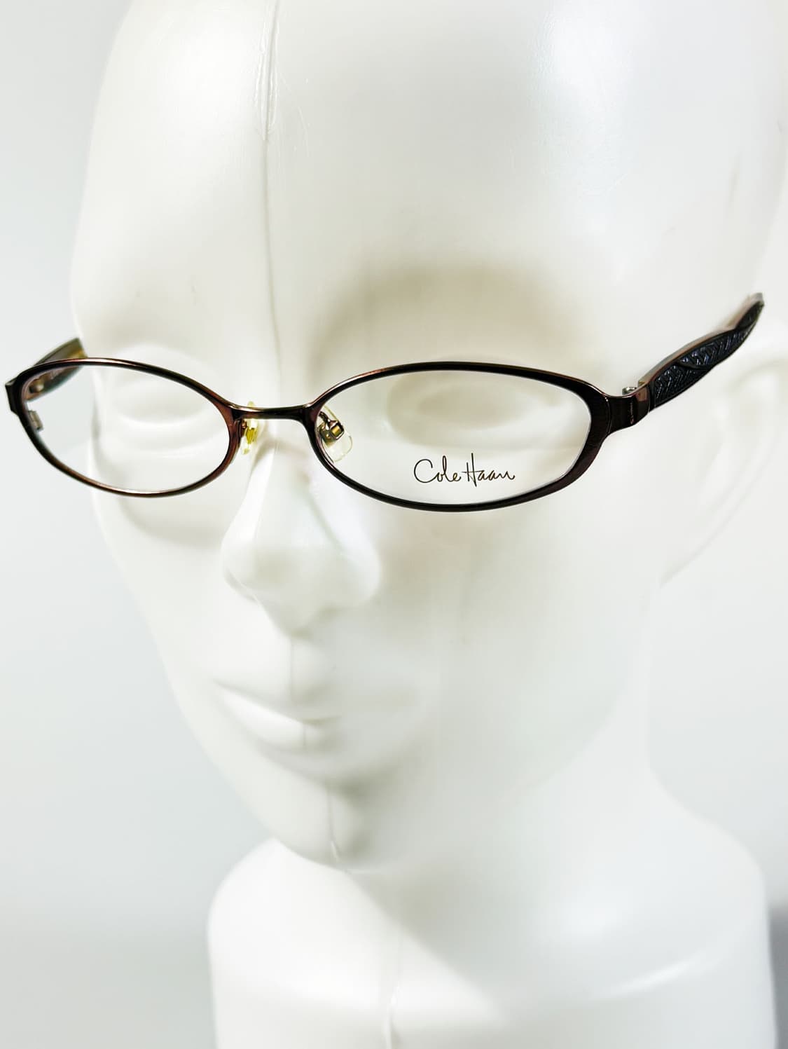 Cole Haan 브라운 슬림 오벌 프레임 빈티지 안경 상품이미지8