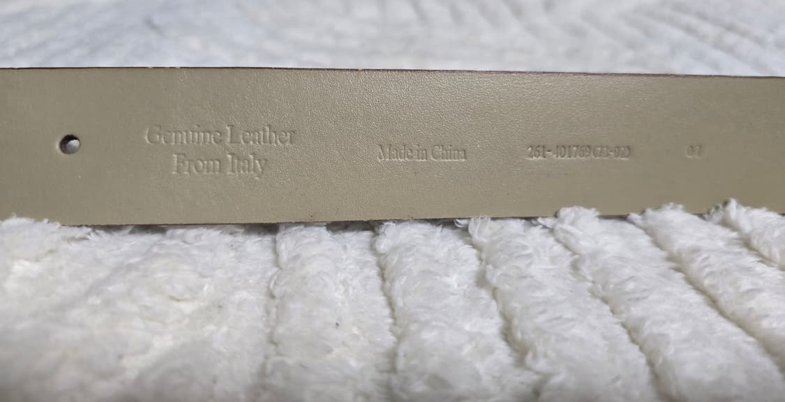 이탈리아 가죽 라운드 버클 스웨이드 벨트 상품이미지5