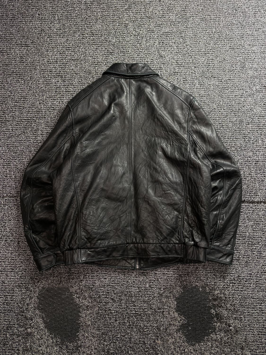 90s Docker 뉴질랜드 비건레더 싱글 레더 자켓 3801 상품이미지4