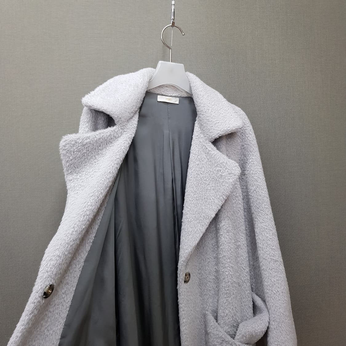 FEDELI 알파카 울 블렌드  벨티드 롱 코트 IT 42사이즈 상품이미지6
