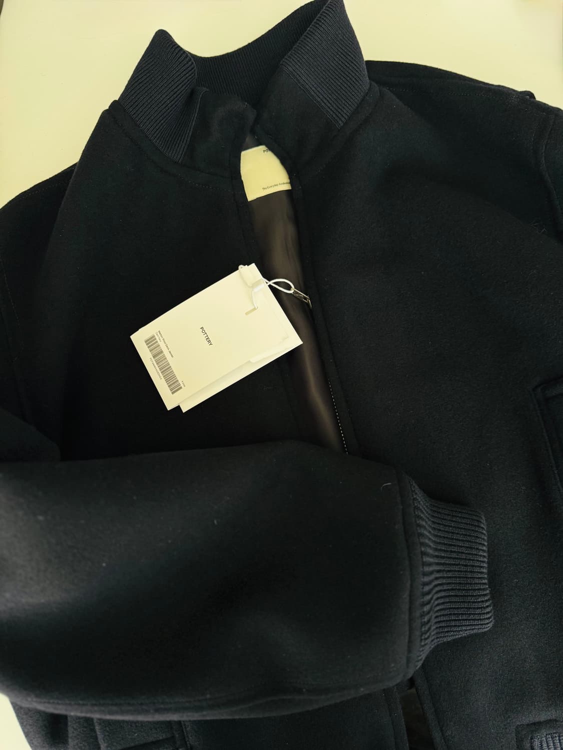 [4] 포터리 멜톤울 덱자켓 다크네이비 색상 상품이미지1