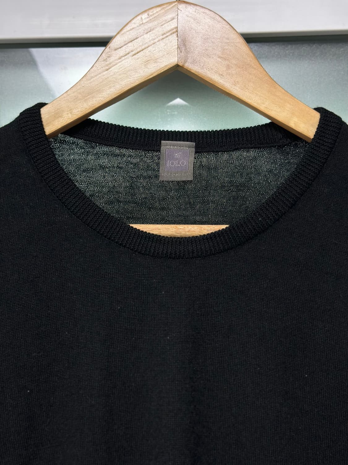 IOLO(이올로) 블랙 크루넥 니트 / L(100)사이즈 상품이미지4