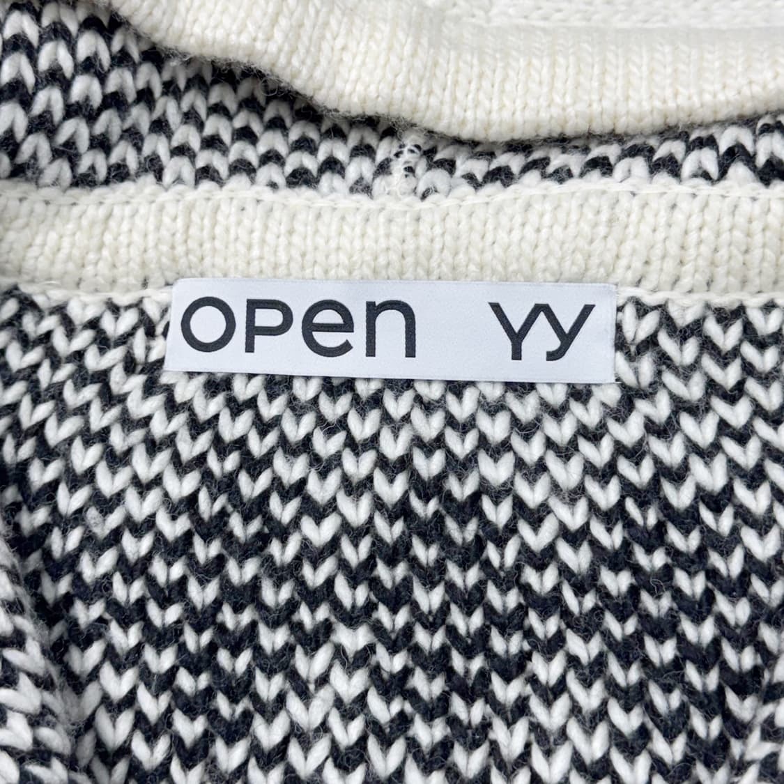 (1) OPEN YY 오픈 와이와이 로즈 앤 디어 니트 후드집업  상품이미지4