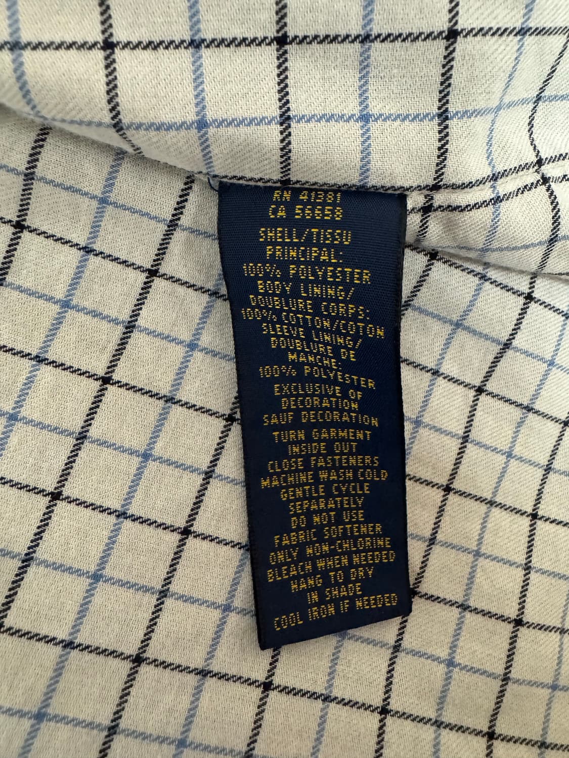 폴로 랄프로렌 블루종 자켓 M 상품이미지5