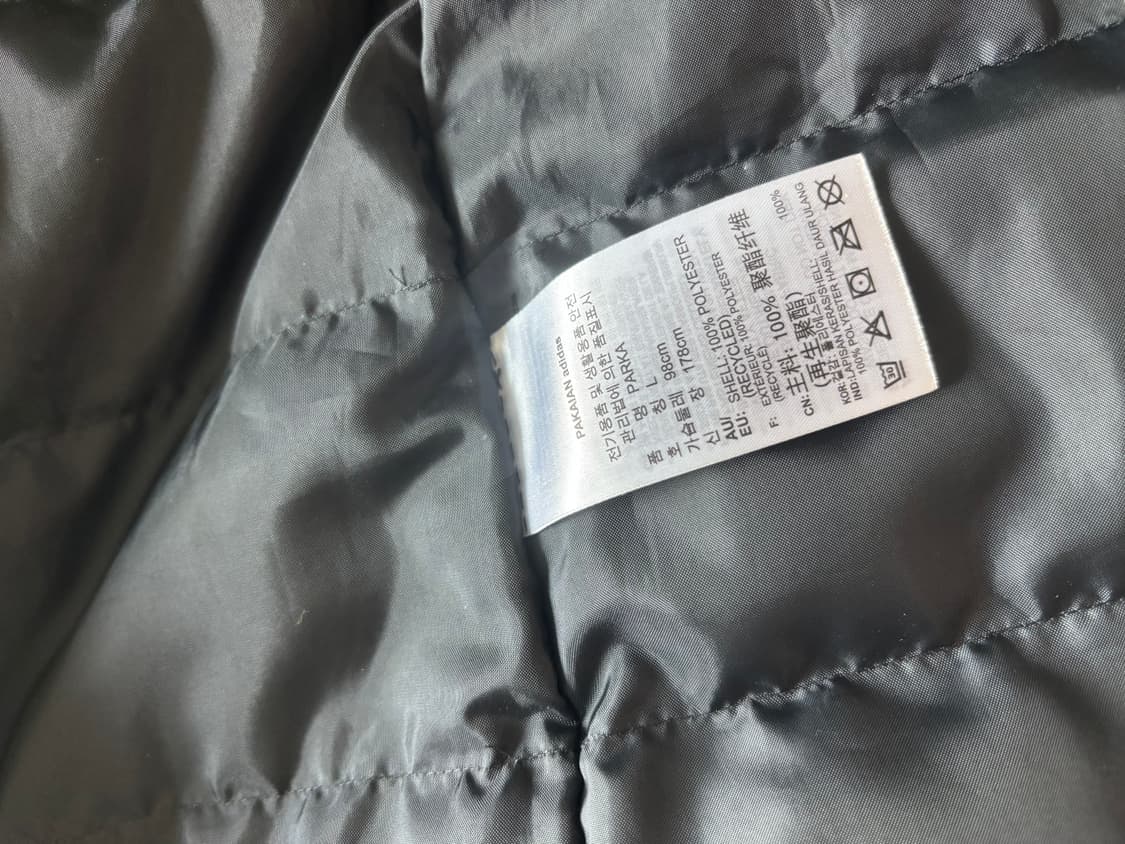 패셔너블한 아디다스 야상형 롱패딩 여성 라지이지만 프리사이즈 상품이미지9