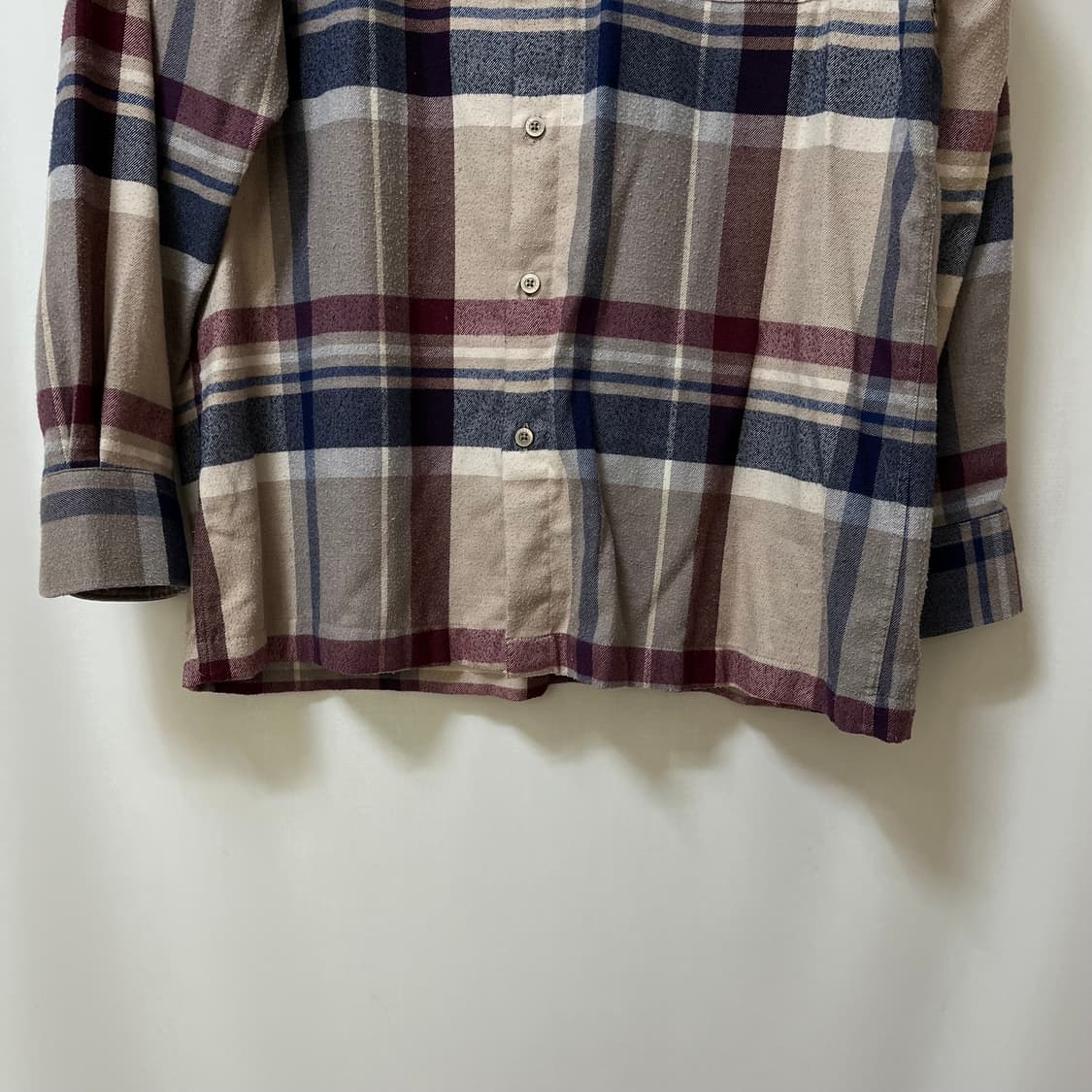 닥스 타탄 체크 긴팔 셔츠 XL/105 상품이미지3