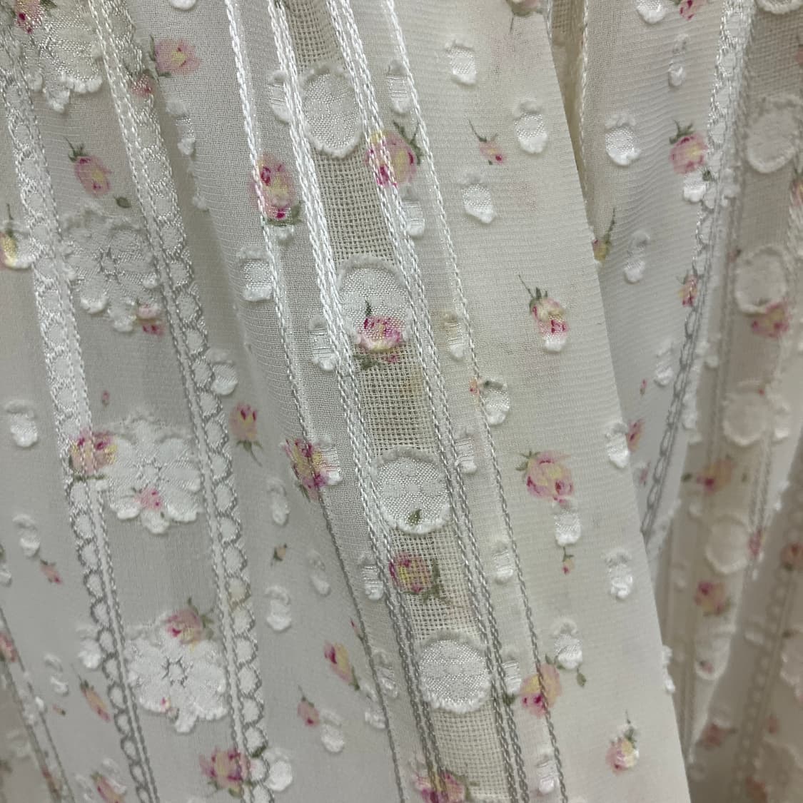 빈티지 페어리 꽃무늬 패턴 쉬폰 스커트 상품이미지4