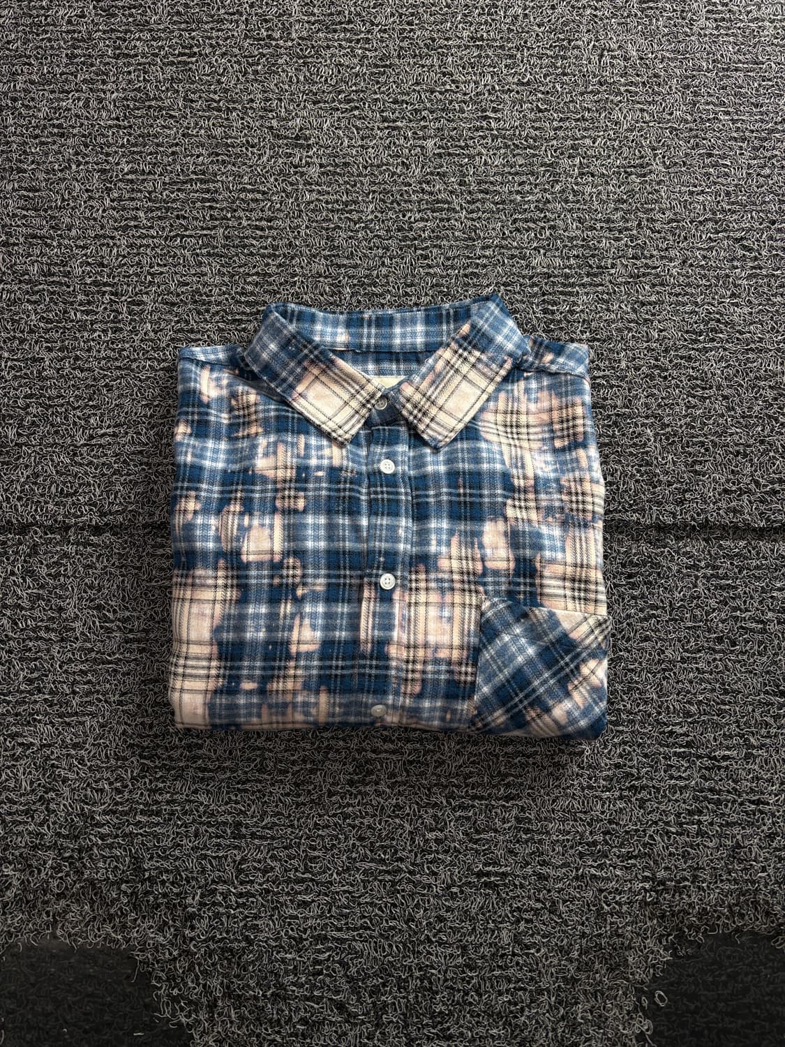 FRIX 블리치드 타탄 체크 플라넬 셔츠 3890 상품이미지1