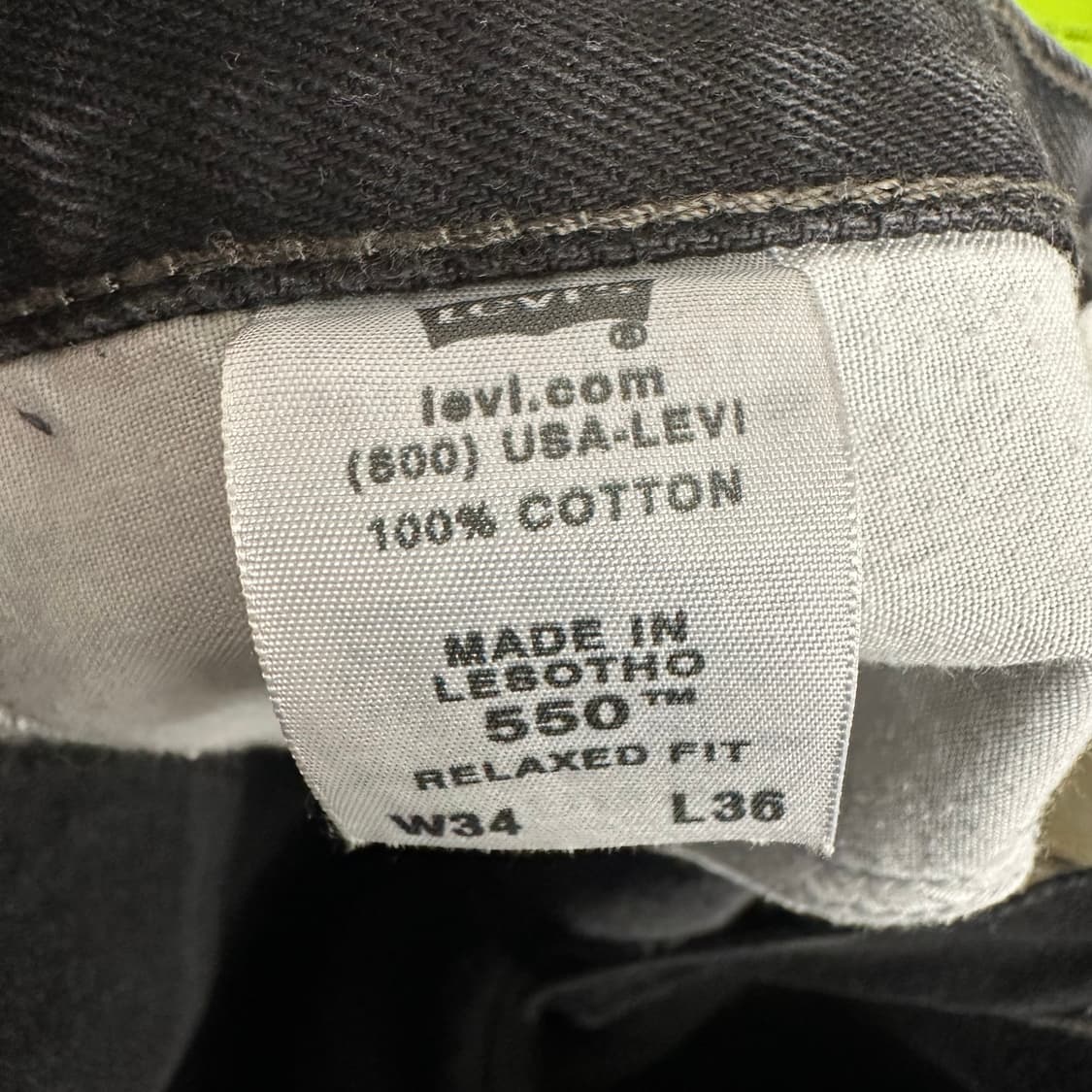 00’s 리바이스 550 릴렉스핏 블랙진 상품이미지8