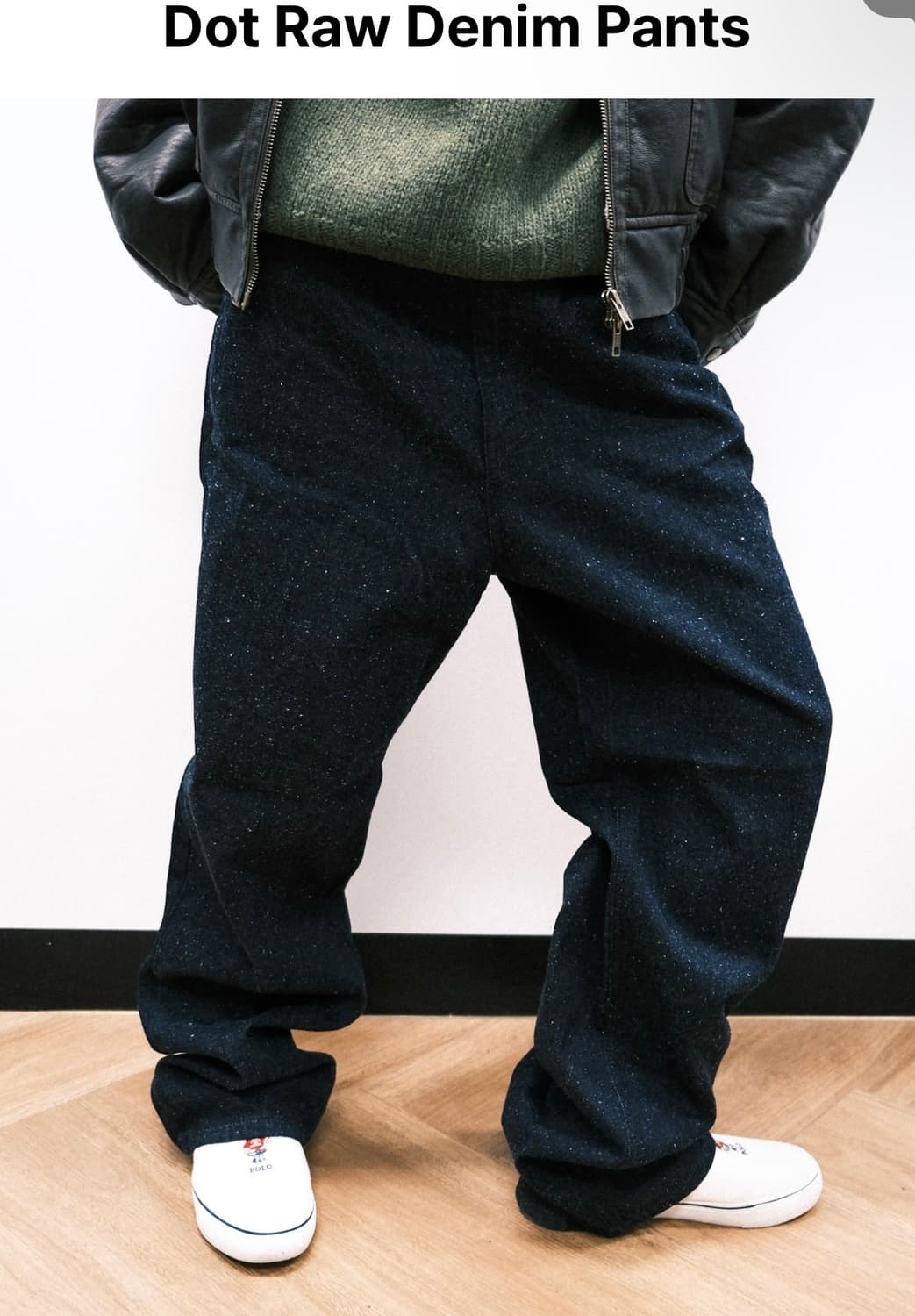  Leekie Dot Raw Denim Pants 상품이미지1