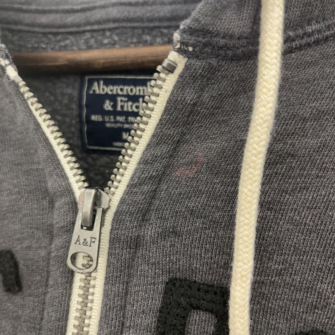 아베크롬비 올드스쿨 레트로 시크 오버핏 후드집업 M C09431 상품이미지8