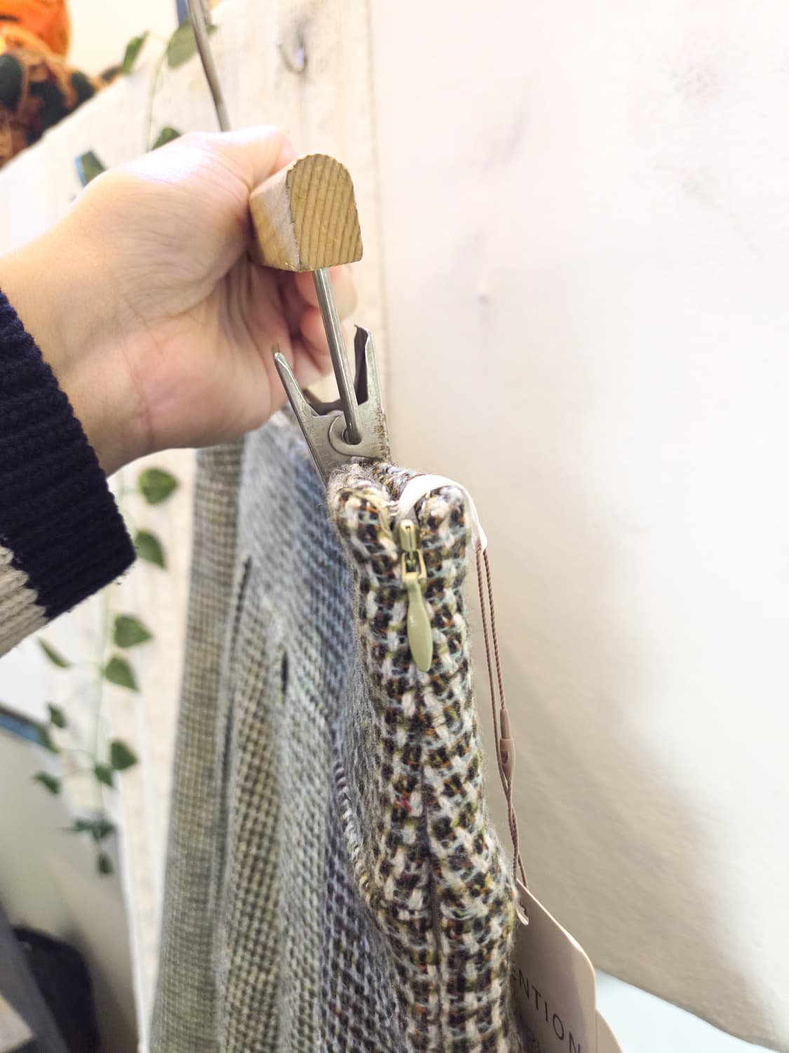 울 미디 스커트 상품이미지4