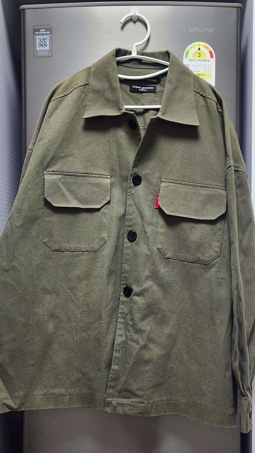 N.J. CLOTHING COMPANY 카키 코튼 셔츠 자켓 상품이미지1