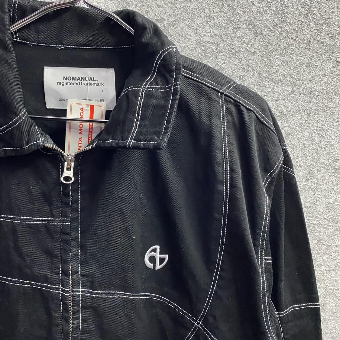 노매뉴얼 스티치 워크 블랙 자켓 B4528 상품이미지3