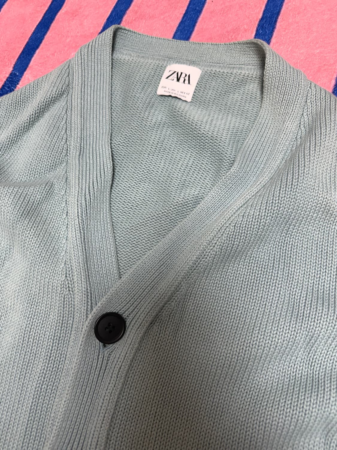 자라 브이넥 니트 가디건 (BTS RM 착용) L size 상품이미지4