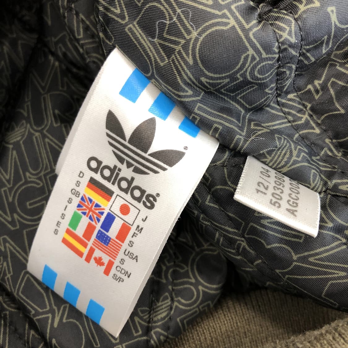 아디다스 00s 백로고 카키 봄버점퍼 S  상품이미지6