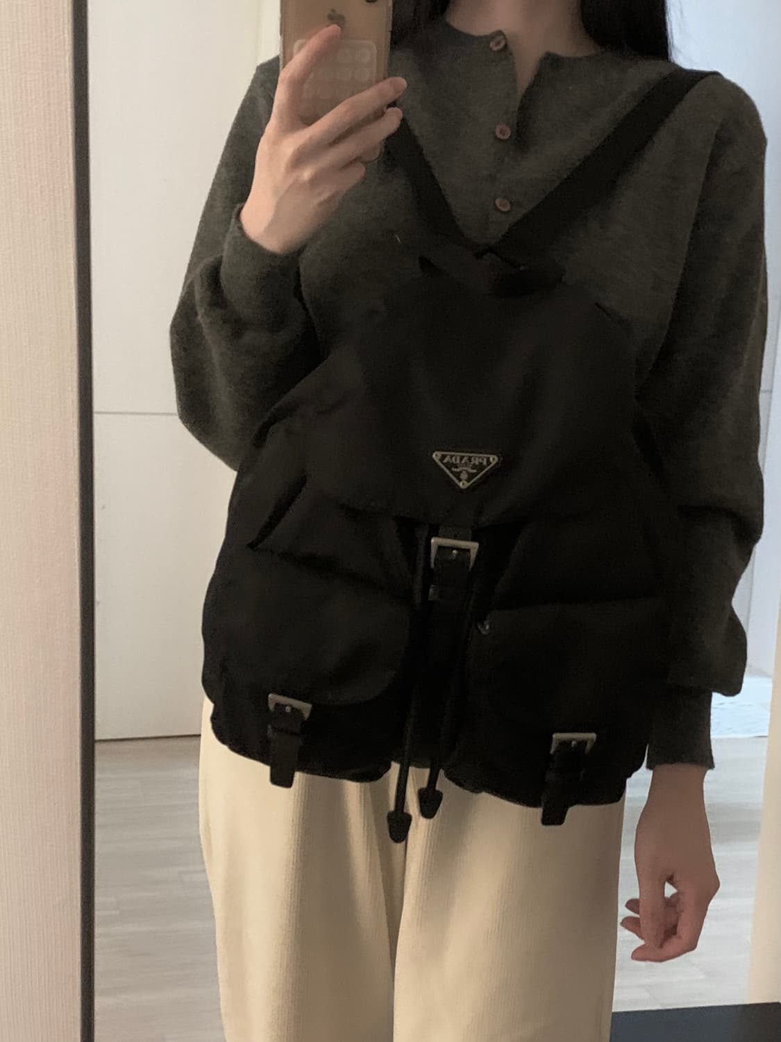 프라다 백팩 리나일론 투 포켓 상품이미지7