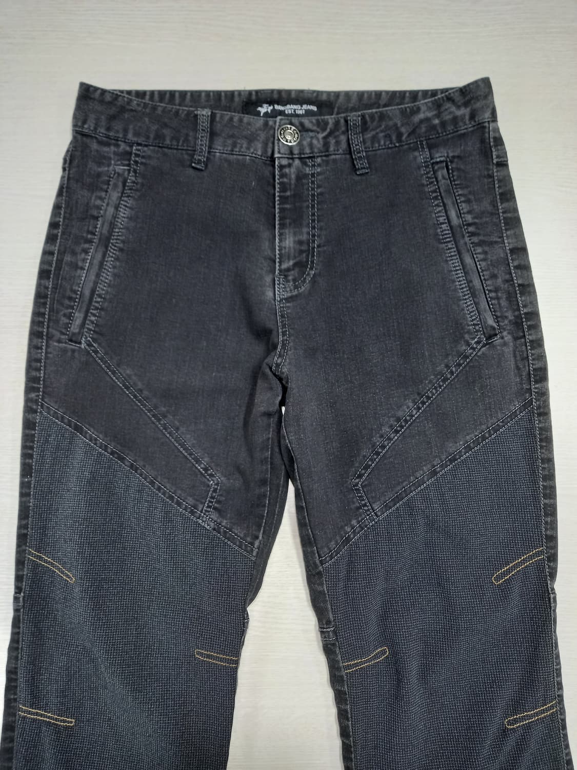 28 BANGBANG 봄여름용 스판 슬림일자 흑청 28-887 상품이미지3