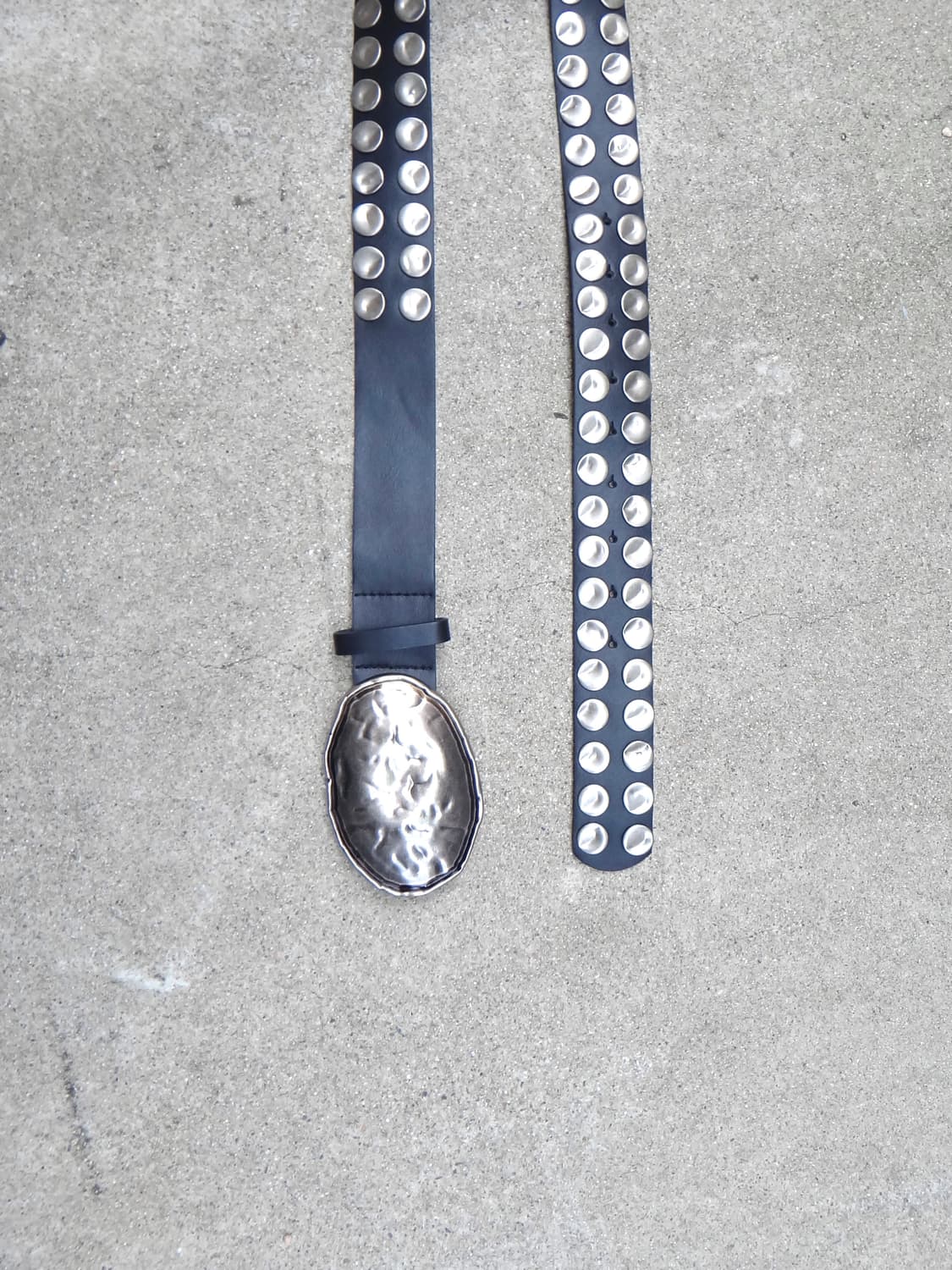 Big stone belt / black 상품이미지3