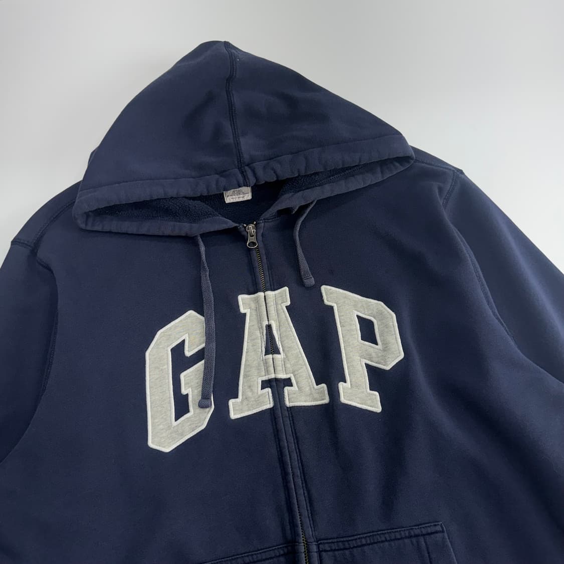 Gap 갭 그레이 로고 네이비 후드집업 상품이미지4