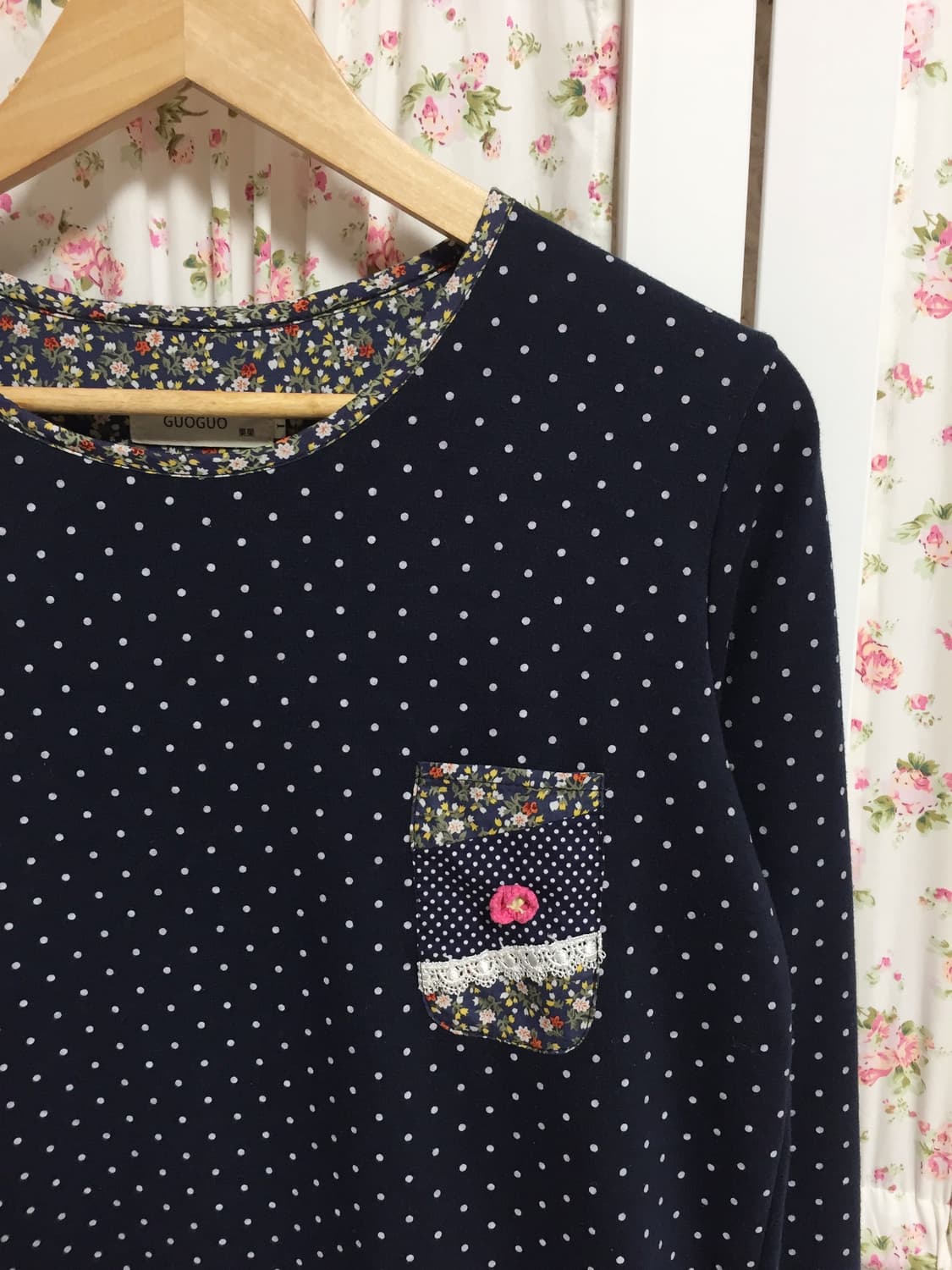 빈티지 히피모리 에스닉 소매 도트 슬리브 상품이미지2