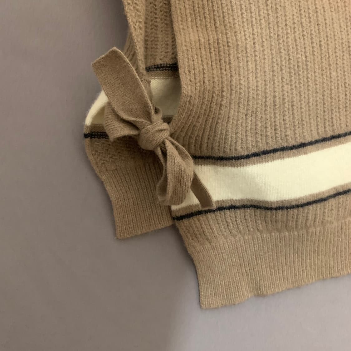 SYSTEM 시스템 21FW 크롭 니트 베스트 조끼 상품이미지3