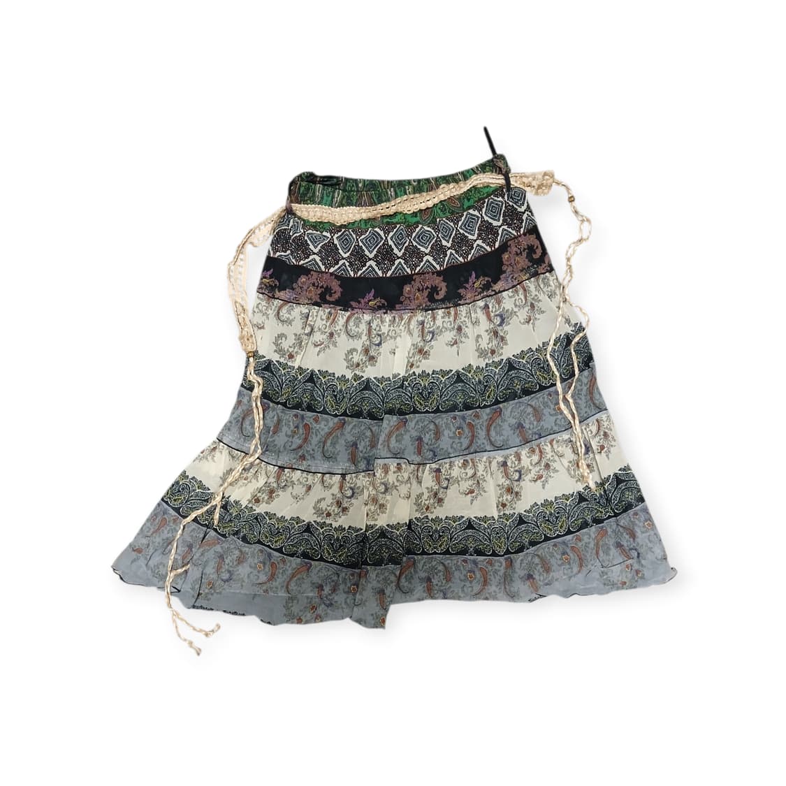 히피 에스닉 허리밴드 스커트 상품이미지1