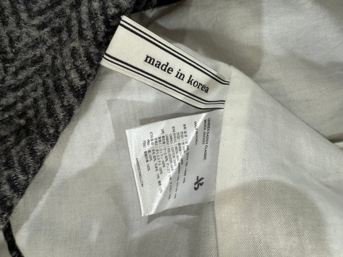 앤더슨벨 헤링본 블레이저 자켓 상품이미지6