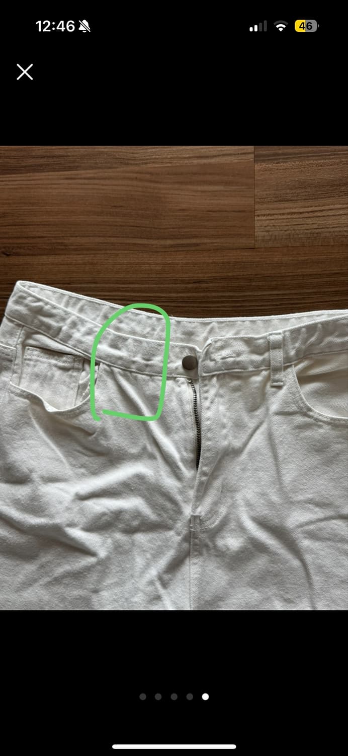 어텀 화이트 팬츠  상품이미지5