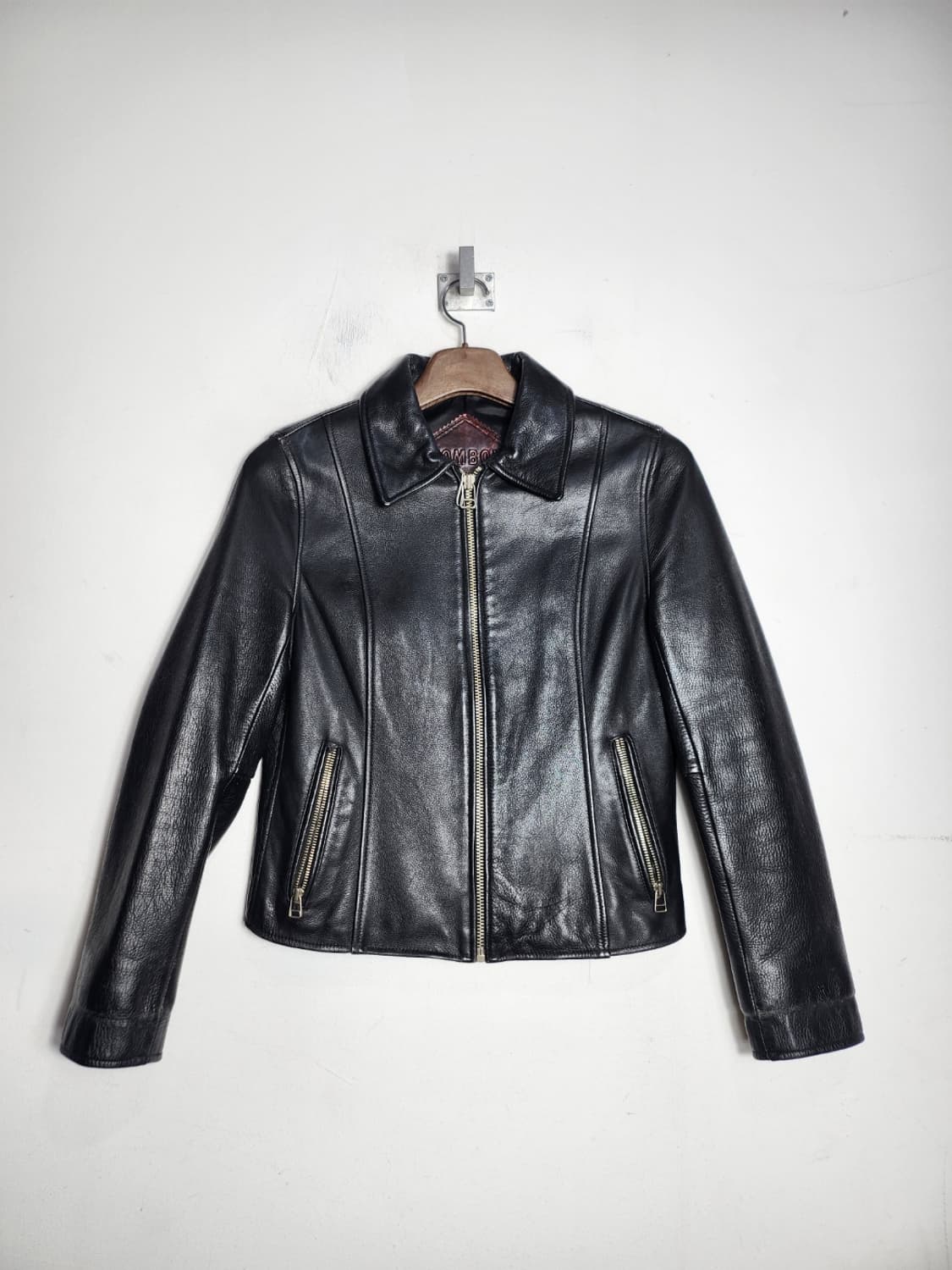 톰보이 레더 카라 가죽 자켓 상품이미지1