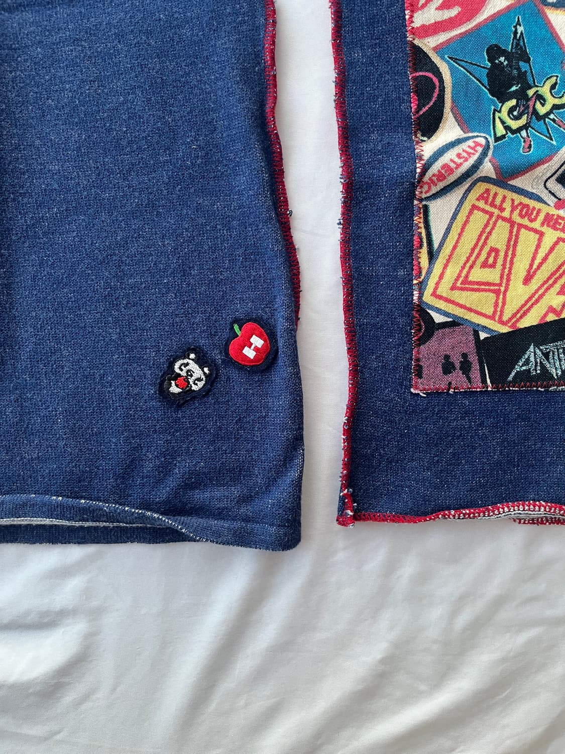 (초레어)히스테릭 글래머 아카이브 초기 패치워크 니트 가디건 롱 슬리브 상품이미지6