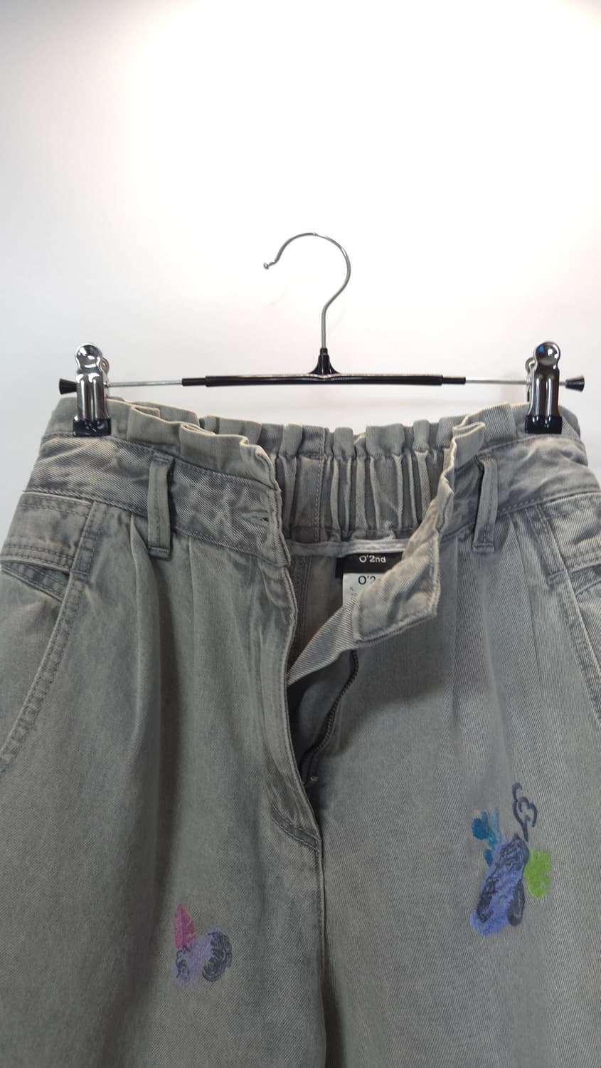 한섬 오즈세컨 2021 사파리 자수 페이퍼백 데님 팬츠 64-94 상품이미지3