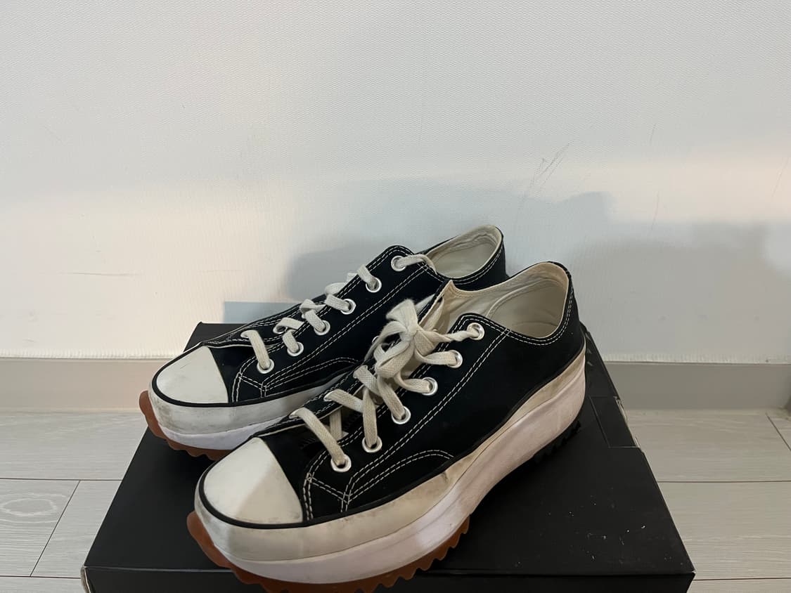 컨버스 런스타 하이크 하이 블랙 화이트 검 상품이미지1
