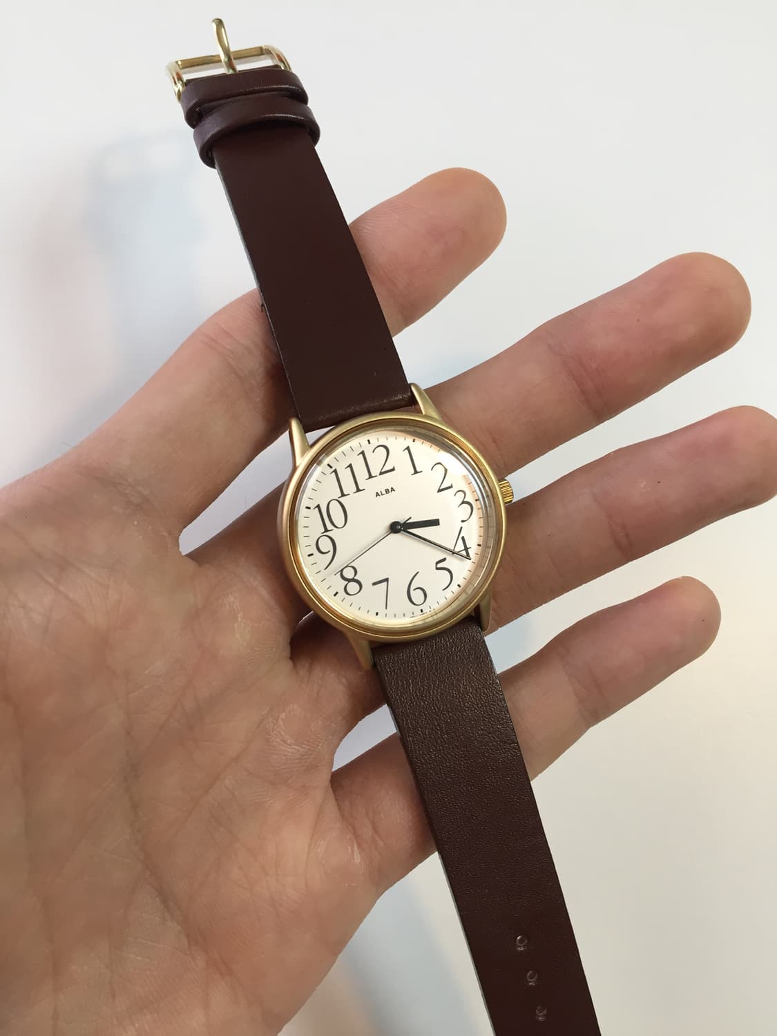 새상품 90s seiko alba arabic index gold 상품이미지1