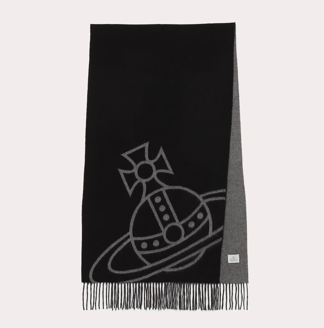 비비안웨스트우드 리버시블 머플러 블랙/그레이  상품이미지1