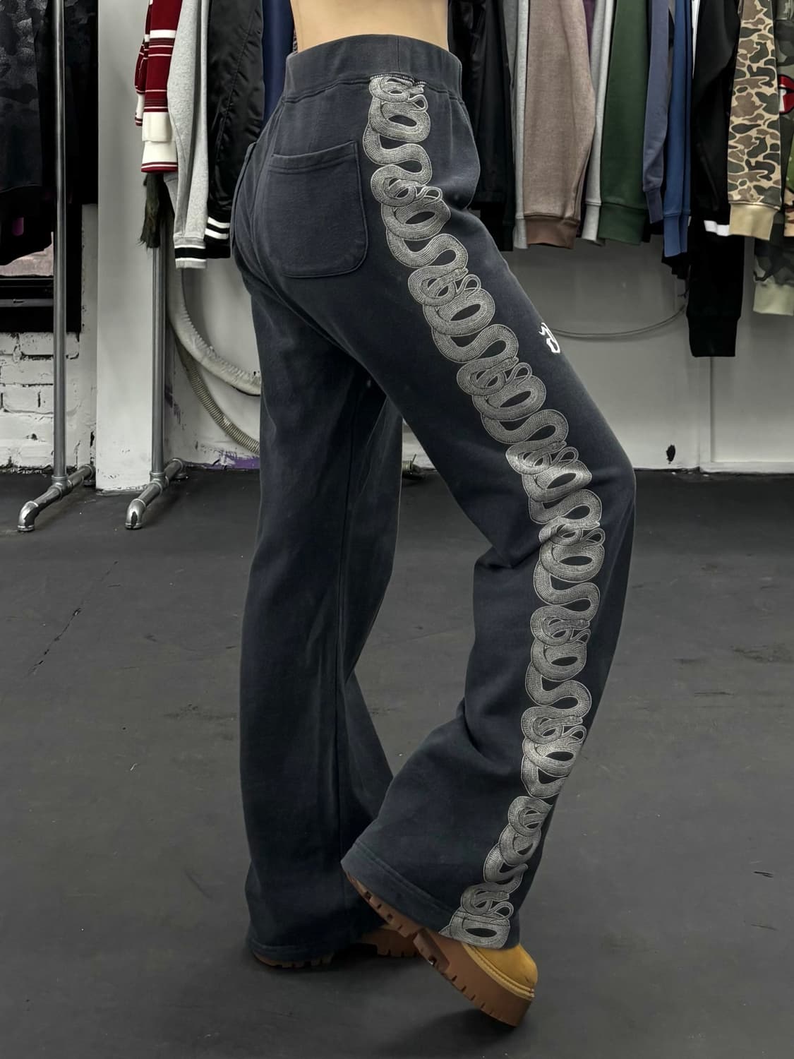 히스테릭 글래머 사이드 스네이크 스웻팬츠 상품이미지1