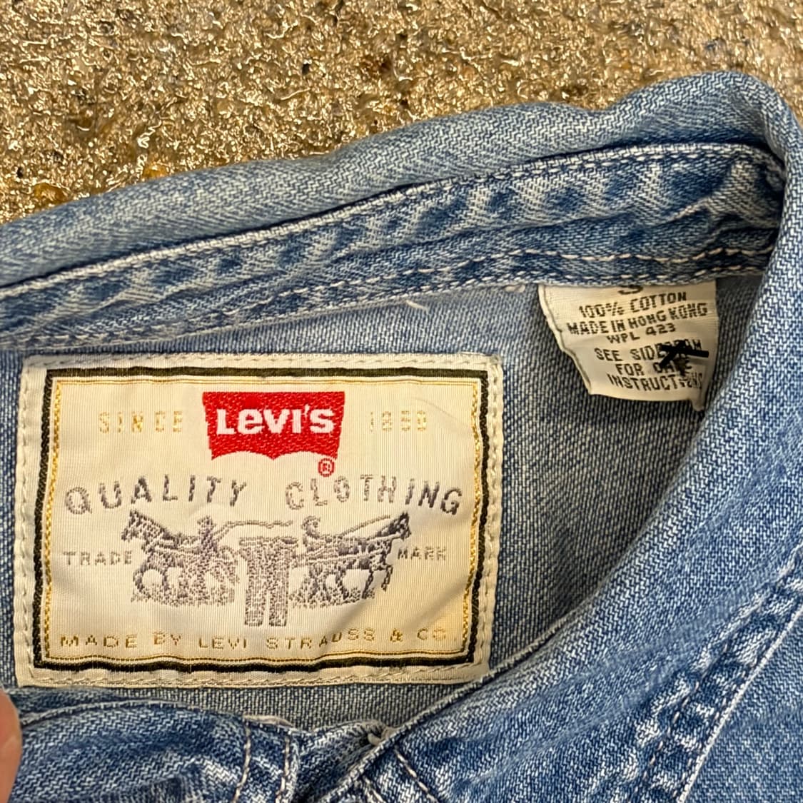 90s 미국빈티지 리바이스 데님셔츠 청셔츠 청남방 상품이미지5