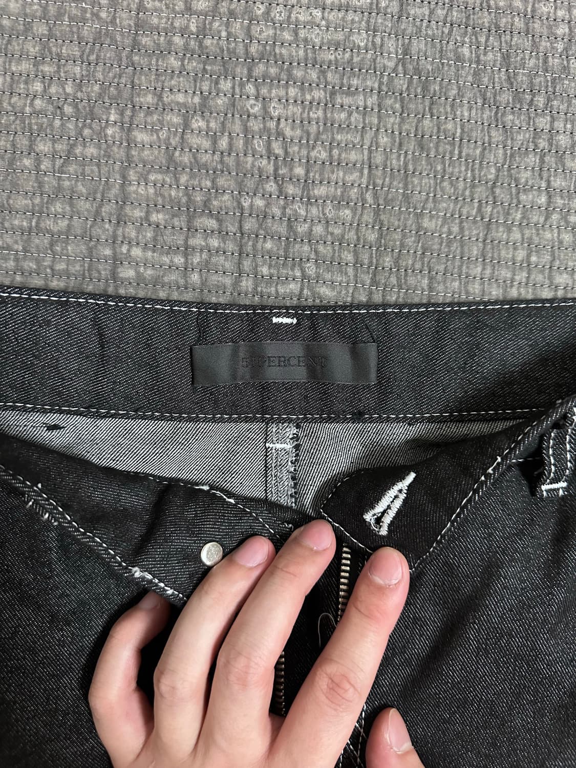 [L] 51퍼센트 TUNNEL LINING TROUSER (DENIM) 상품이미지4